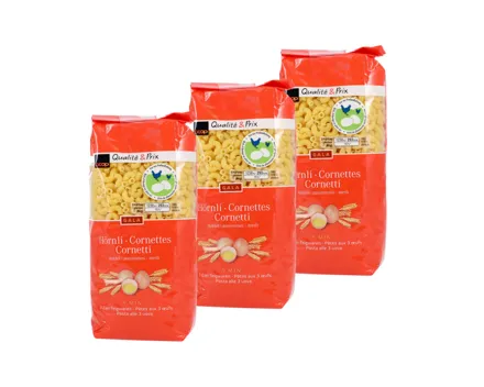 Gala 3-Eier Hörnli mittel 500g 3x 500g