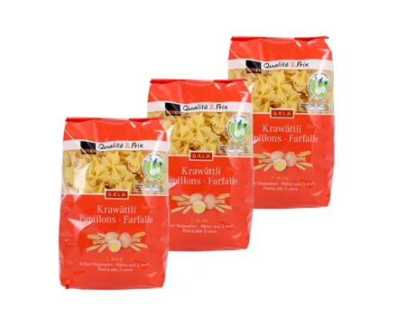 Gala 3-Eier Krawättli 3x500g