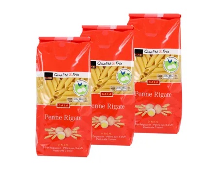 Gala 3-Eier Penne Rigate 3x 500g