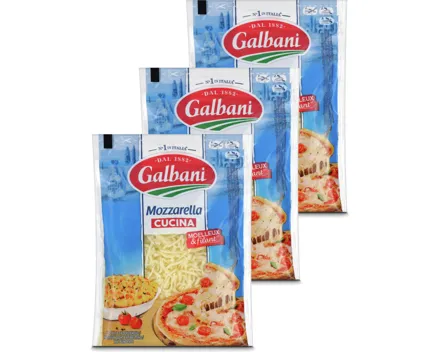 Galbani Mozzarella Cucina gerieben 3x 150g