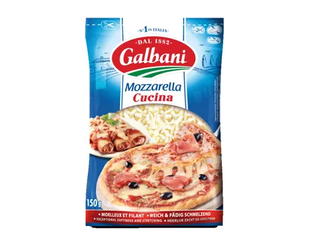 Galbani Mozzarella Gerieben