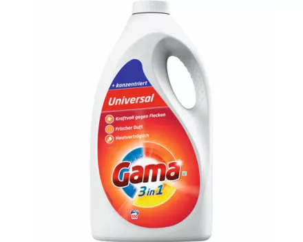 Gama 3in1 Universal Flüssigwaschmittel 100 Waschgänge