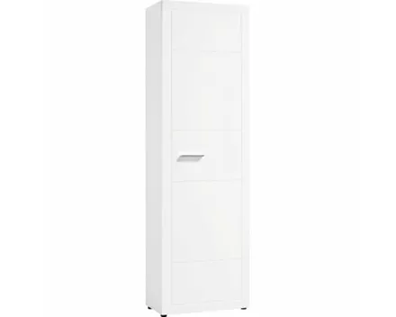 Garderobenschrank Atlantis weiss Hochglanz 60 x 202 x 35 cm