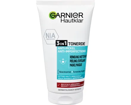 Garnier Hautklar 3 in 1 Tonerde