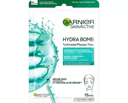 Garnier Hydra Bomb Tuchmaske Aloe Vera