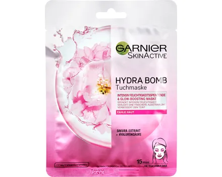 Garnier Skin Active Hydra Bomb Tuchmaske mit Sakura-Extrakt