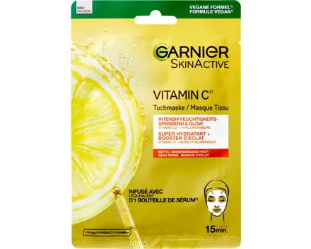 Garnier Skin Active Vitamin C Glow Booster Tuchmaske