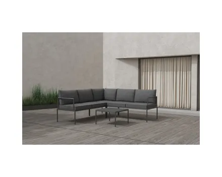 Gartenlounge Denver Corner anthrazit