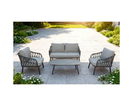 Gartenlounge Louis grau