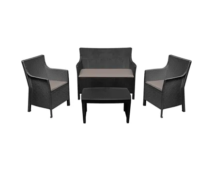 Gartenlounge Olivio anthrazit