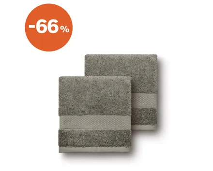 Gästehandtuch anthrazit 2 Stück