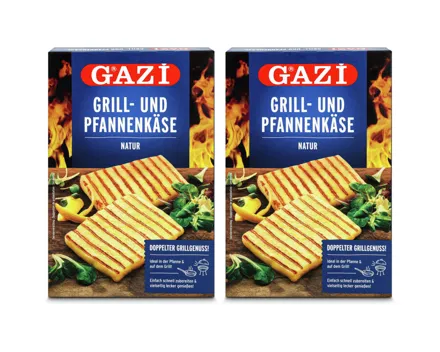 Gazi Grill- und Pfannenkäse Natur 2x100g 2x 200g