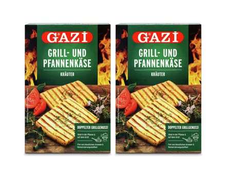 Gazi Grill- und Pfannenkkäse Kräuter 2x100g 2x 200g