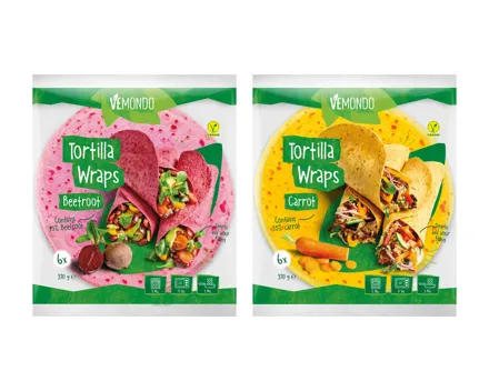 Gemüse Wraps