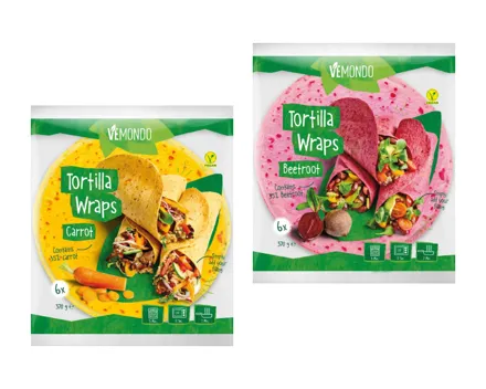 Gemüse Wraps