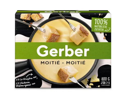 Gerber Fondue Mischung Moitié-Moitié fixfertig