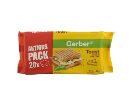 Gerber Schmelzkäse Toast Scheiben