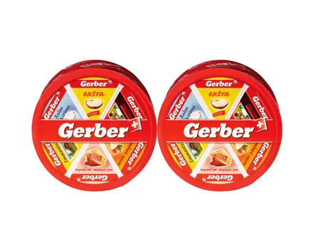 Gerber Streich-Schmelzkäse assortiert 2x200g