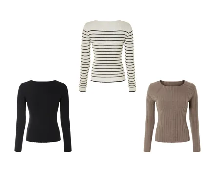 Gerippter Strickpullover