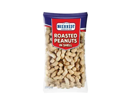 Geröstete Erdnüsse mit Schale