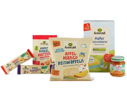 Gesamtes Alnatura Bio Babynahrungs-Sortiment