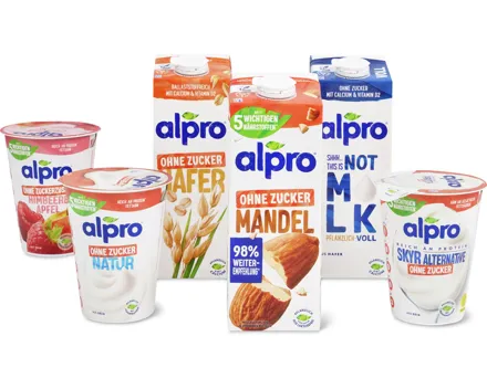 Gesamtes Alpro Sortiment