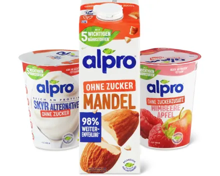Gesamtes Alpro Sortiment