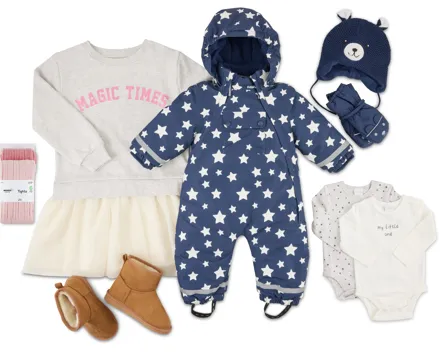 Gesamtes Baby- und Kinderbekleidungs-Sortiment sowie Kinderschuhe