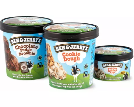 Gesamtes Ben & Jerry's Sortiment