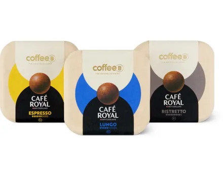 Gesamtes CoffeeB Sortiment