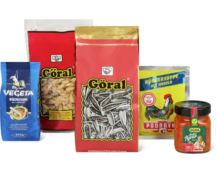 Gesamtes Dona, Göral und Podravka Sortiment