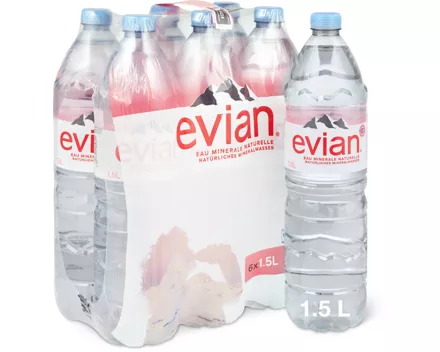 Gesamtes Evian Sortiment