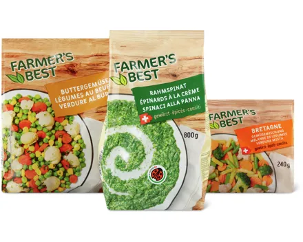 Gesamtes Farmer's Best Gemüse Sortiment