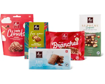 Gesamtes Frey Schokoladen-Sortiment