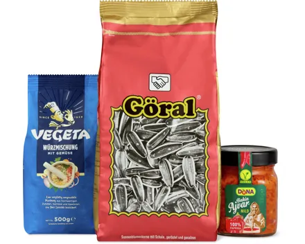 Gesamtes Göral-, Dona- und Podravka-Sortiment