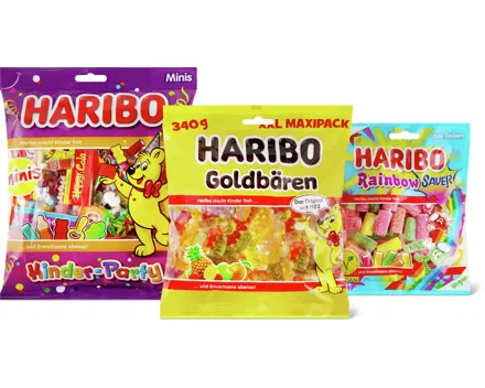 Gesamtes Haribo Sortiment