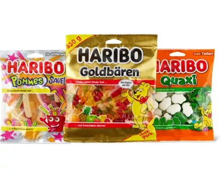 Gesamtes Haribo Sortiment