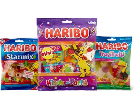 Gesamtes Haribo Sortiment