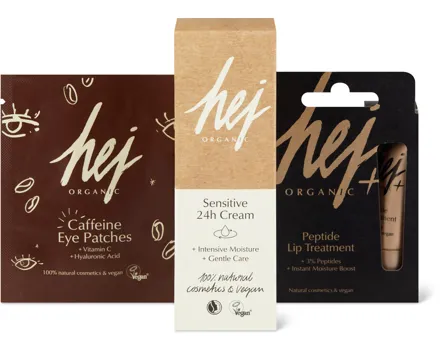 Gesamtes Hej Organic Sortiment