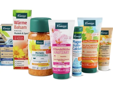 Gesamtes Kneipp Sortiment