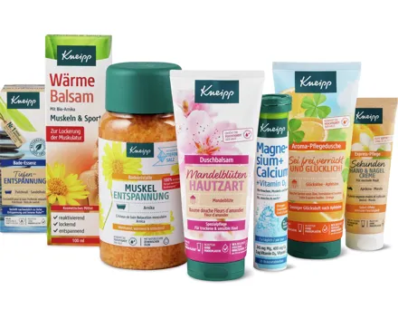 Gesamtes Kneipp Sortiment