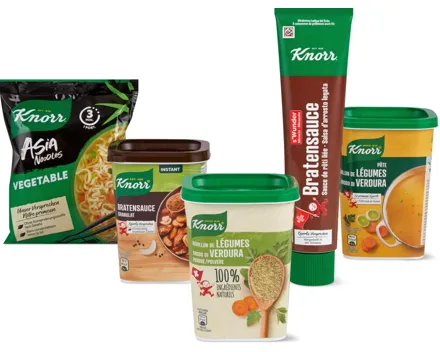 Gesamtes Knorr Sortiment