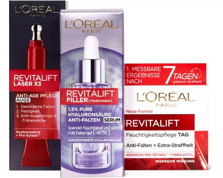 Gesamtes L'Oréal Paris Gesichtspflege-Sortiment