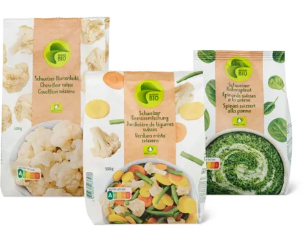 Gesamtes Migros Bio Gemüse Sortiment