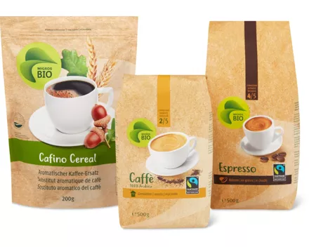 Gesamtes Migros Bio Kaffee-Sortiment