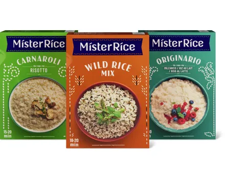 Gesamtes Mister Rice Sortiment