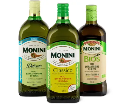 Gesamtes Monini Olivenöl-Sortiment