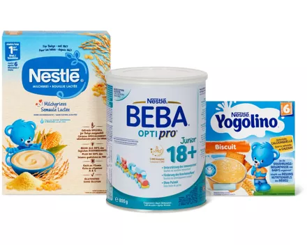 Gesamtes Nestlé Babynahrungs-Sortiment