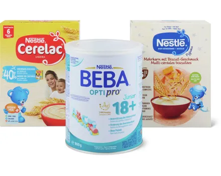 Gesamtes Nestlé Babynahrungs-Sortiment