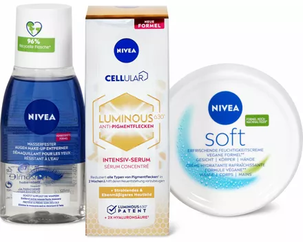 Gesamtes Nivea-Gesichtspflege-Sortiment und -Allzweck-Cremen